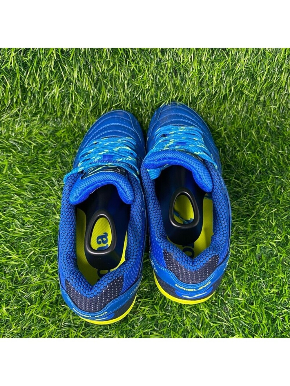 Joma Dribling Turf Soccer Shoes Driw.804.Tf Men's Usa 7 Eu 40 Blue Yellow 2230 View 3